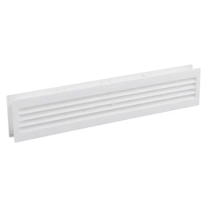 Nedco Deurventilatierooster - Wit, b x h: 455 x 90 mm, Kunststof - Diagonaal zicht