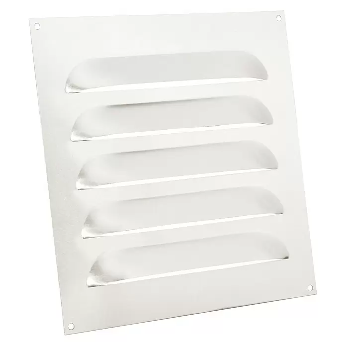 Nedco Schoepenrooster - Blank Aluminium, b x h: 250 x 300 mm, Aluminium - Diagonaal zicht