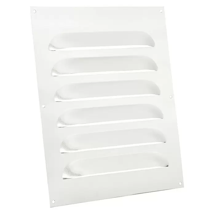 Nedco Schoepenrooster - Blank Aluminium, b x h: 250 x 400 mm, Aluminium - Diagonaal zicht