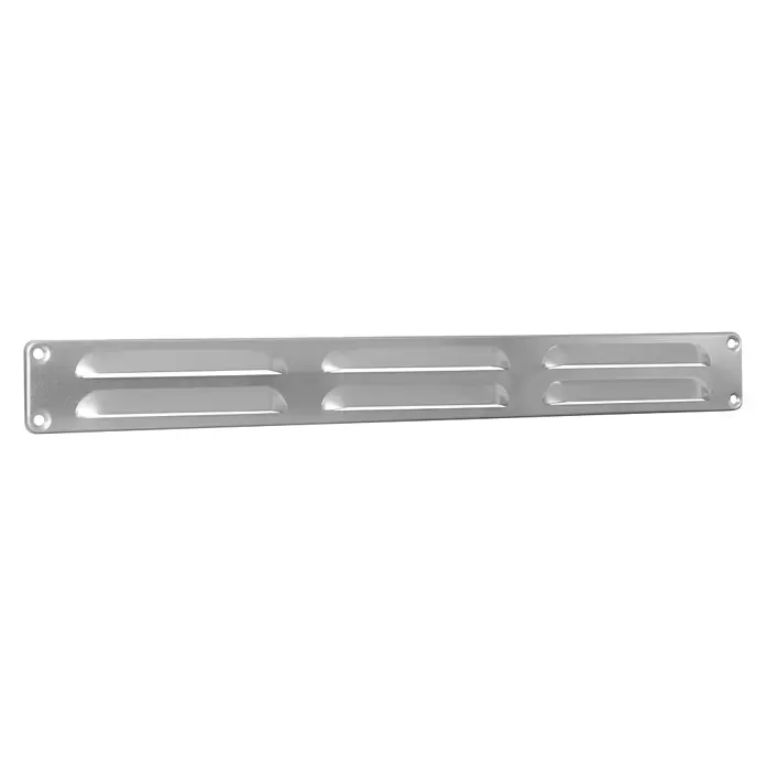Nedco Schoepenrooster - Aluminium, 370 x 40 mm, Blank aluminium - Diagonaal zicht