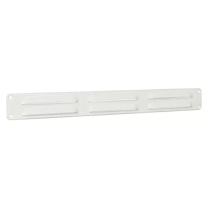 Nedco Schoepenrooster - Aluminium, 370 x 40 mm, Wit - Diagonaal zicht
