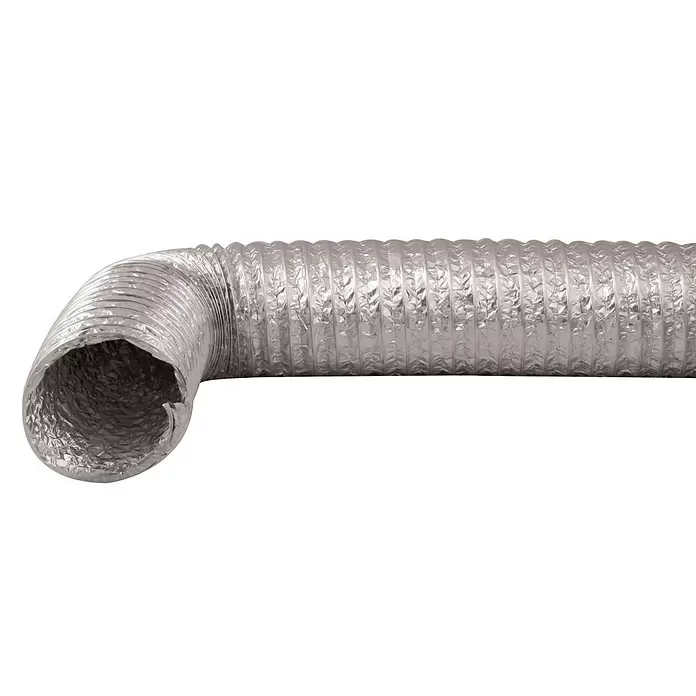 Nedco Afvoerslang Flexibel Aludec - Diameter: 152 mm, Lengte: 3 m, Zilver, Aluminium - Vooraanzicht