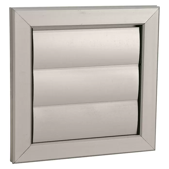 Nedco Lamellenrooster - Geanodiseerd Aluminium, b x h: 205 x 205 mm, Aluminium - Diagonaal zicht