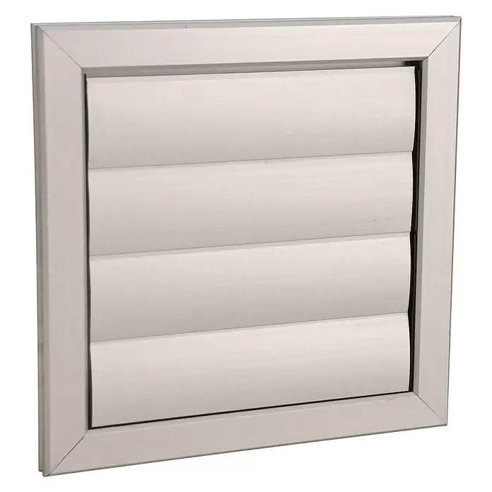 Nedco Lamellenrooster - Geanodiseerd Aluminium, b x h: 255 x 255 mm, Aluminium - Diagonaal zicht