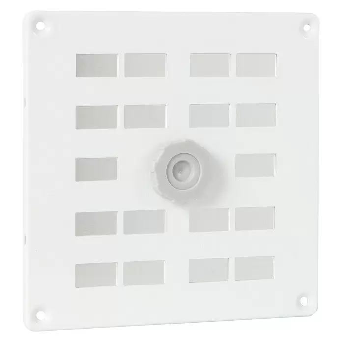 Nedco Ventilatierooster - 160 x 160 mm, Wit - Vooraanzicht