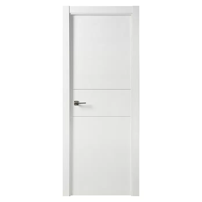 Solid Elements Puerta interior Munich - 72,5 x 203 cm, Apertura según normativa: Derecha, Blanco lacado, Macizo, Ciega - Vista frontal