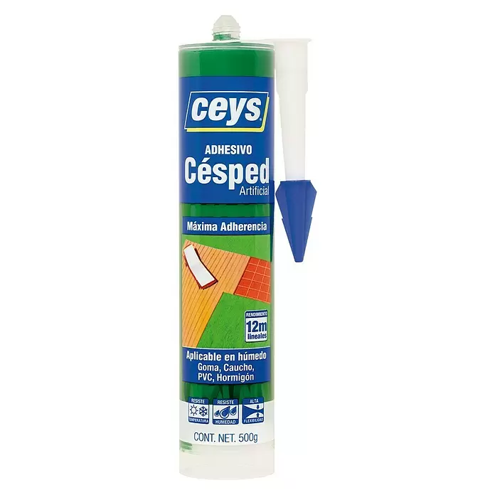 Ceys Adhesivo especial Césped artificial - Verde, 500 ml - Vista frontal
