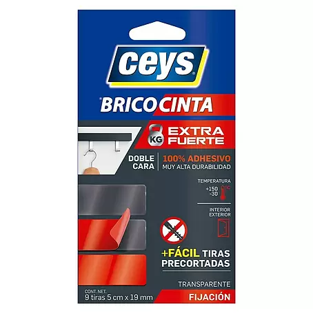 Ceys  Cinta adhesiva de dos caras Bricocinta