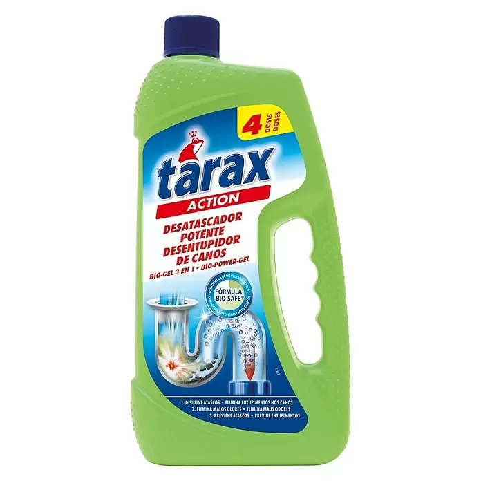 Frosch Desatascador líquido Tarax bio gel - 1 l, Botella - Vista frontal