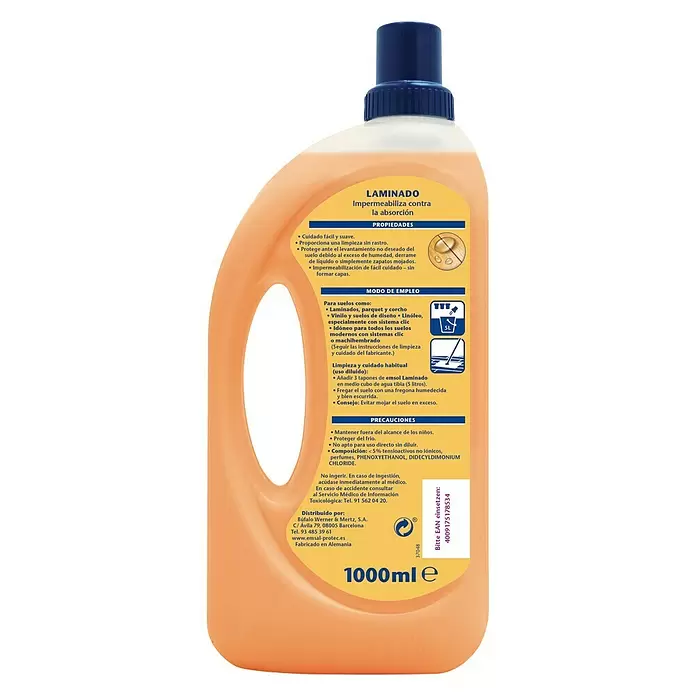 Frosch Limpiador para suelos laminados - 1 l, Botella - Vista trasera