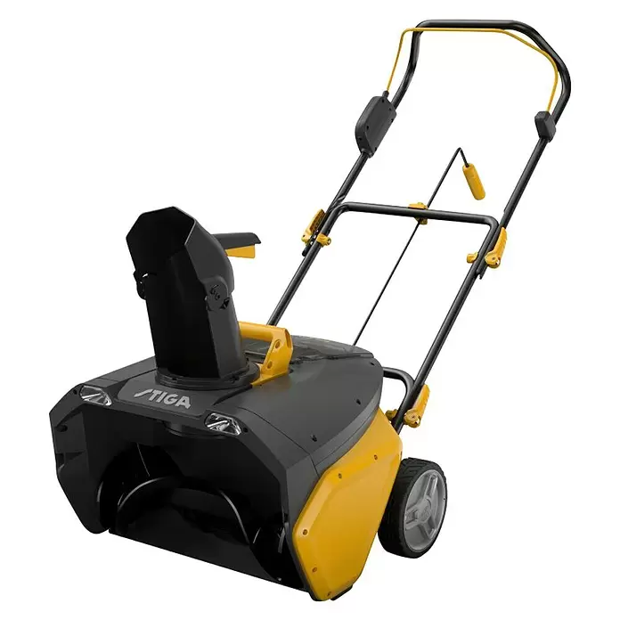 Stiga Akku-Schneefräse ST 700e - Arbeitsbreite: 50 cm, Ohne Akku - Diagonale Ansicht