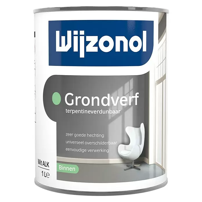 Wijzonol Grondverf Terpentineverdunbaar - Mengkleur basis, 1 l - Vooraanzicht