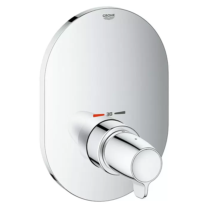 Grohe Grohtherm Special UP-Thermostatarmatur - Chrom, Glänzend, Sicherheitseinrichtung - Diagonale Ansicht