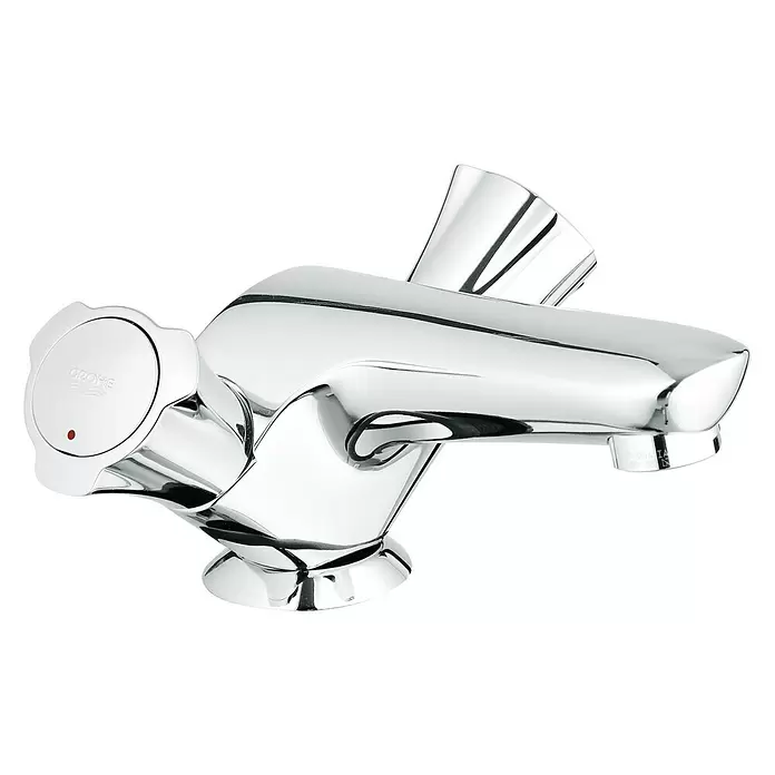 Grohe Costa Waschtischarmatur - Chrom, Glänzend, Ausladung: 100 mm - Diagonale Ansicht
