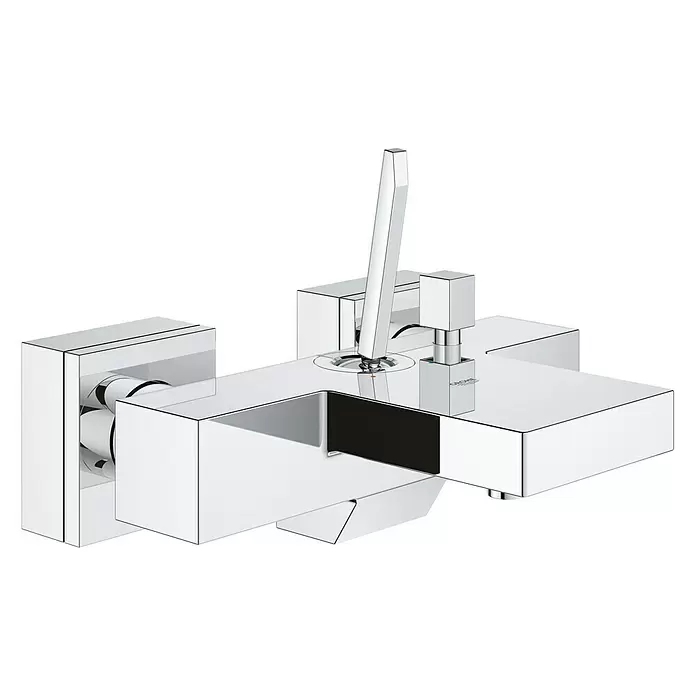 Grohe Eurocube Joy Badewannenarmatur - Chrom, Glänzend - Diagonale Ansicht
