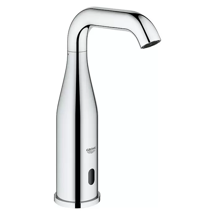 Grohe Essence Waschtischarmatur Batteriebetrieben - Infrarot-Elektronik, Chrom - Diagonale Ansicht