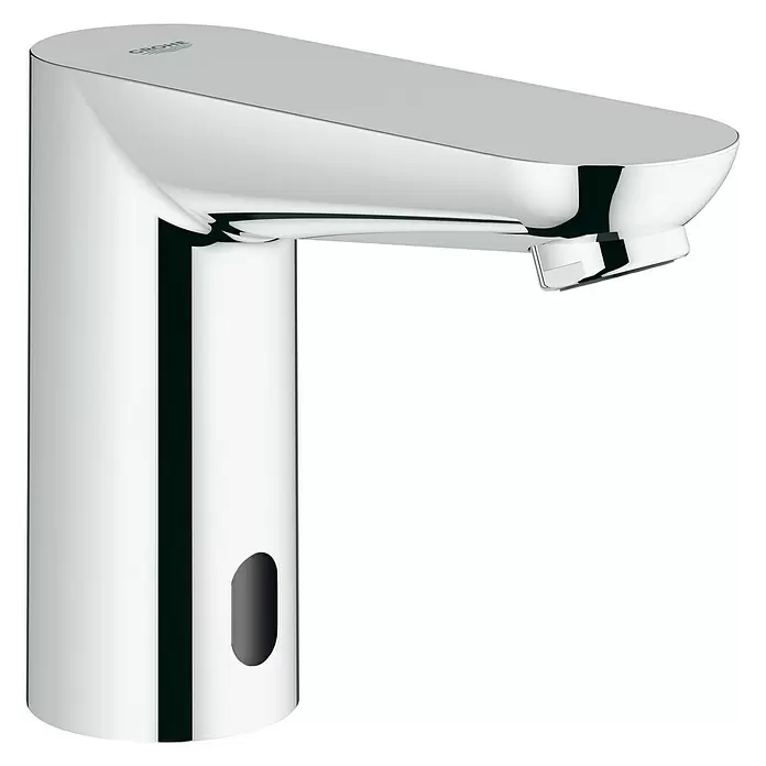 Grohe Euroeco CT Waschtischarmatur batteriebetrieben - Infrarot-Elektronik, Chrom - Diagonale Ansicht
