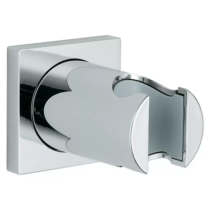 Grohe Brausehalter Rainshower - Eckig, Kunststoff, Chrom - Diagonale Ansicht