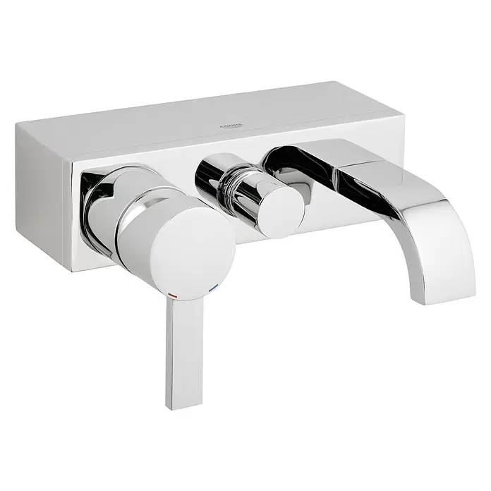 Grohe Allure Badewannenarmatur - Chrom, Glänzend - Diagonale Ansicht