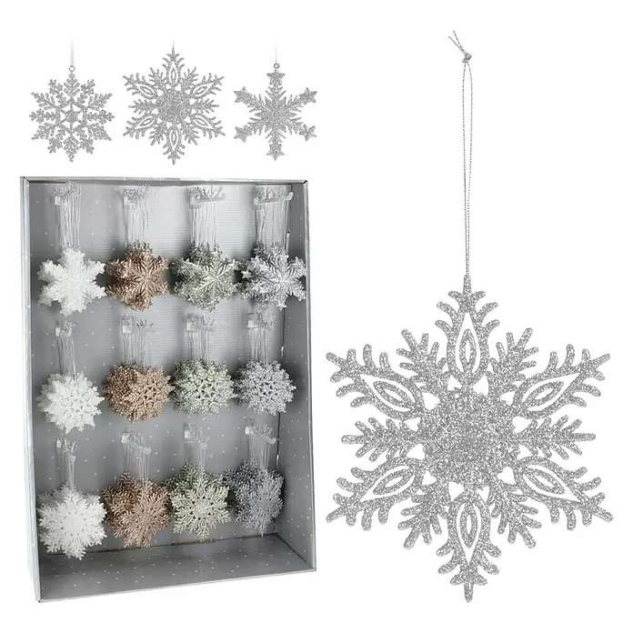 Kerstboomversiering - Zilver, 1 stk. - Diagonaal zicht