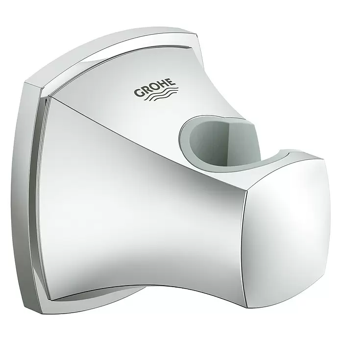 Grohe Grandera Brausehalter - Metall, Chrom - Diagonale Ansicht