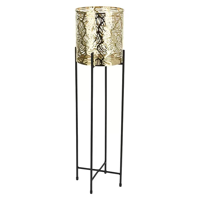 Bloempot - Goud, 55 cm - Vooraanzicht