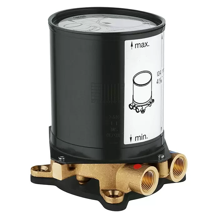 Grohe Unterputzsystem - ½″, Einbautiefe: 53 mm - 157 mm, Passend für: Wannenrandarmaturen - Diagonale Ansicht