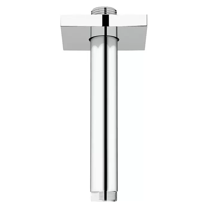 Grohe Brausearm Rainshower - Deckenmontage, Höhe: 14,2 cm, ½″, Eckig - Vorderansicht