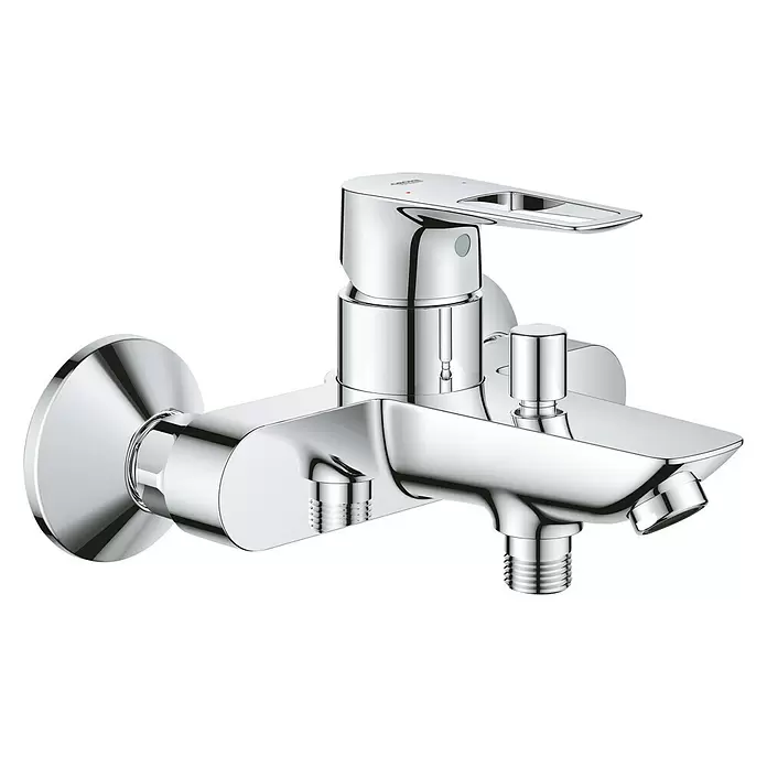 Grohe Start Loop Grifo monomando de bañera - Cromo, Brillante, Diámetro cartucho: 35 mm - Vista angular