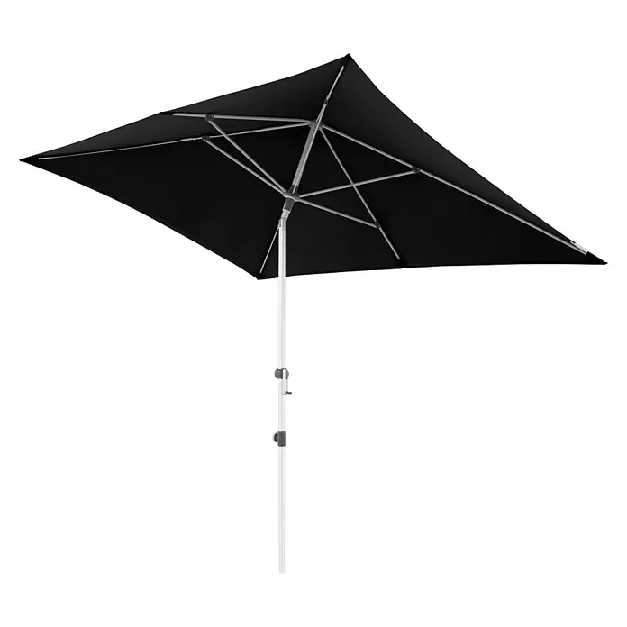 Doppler Expert Sonnenschirm Auto Tilt - Schwarz, 300 x 200 cm - Diagonale Ansicht
