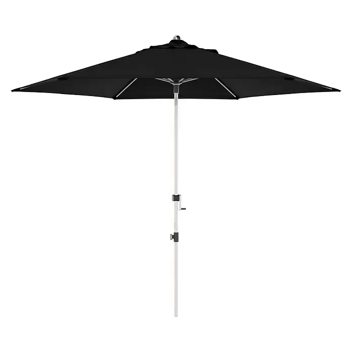 Doppler Expert Kurbelschirm Auto Tilt - Schwarz, Durchmesser: 320 cm - Vorderansicht
