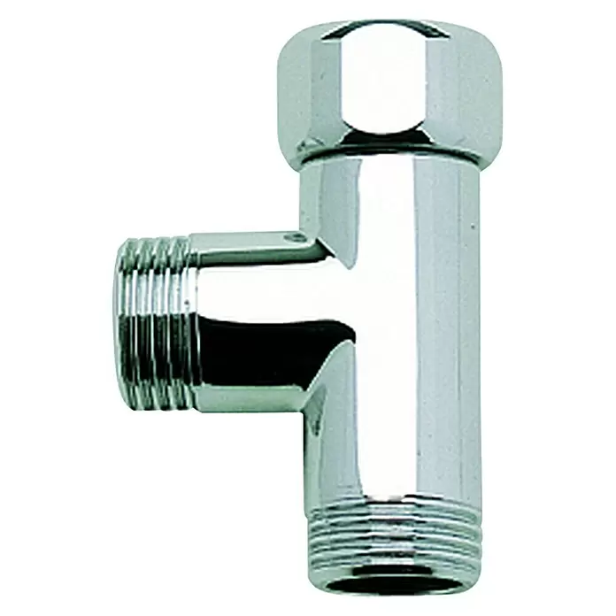 Grohe T-Stück Universal - Passend für: Wannen- und Brausearmaturen, Gewinde: ½″ - Linke Seitenansicht