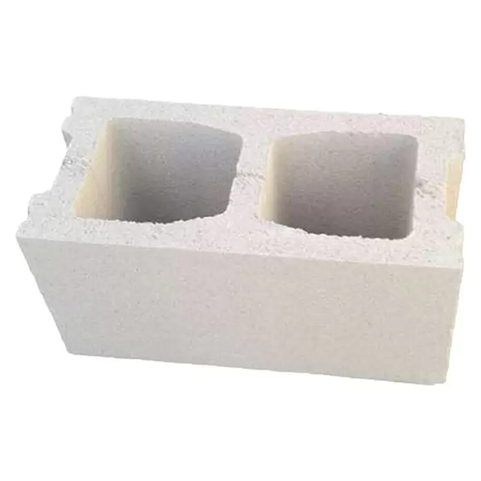 BHS Mallorca Bloque de hormigón poroso caravista - 40 x 15 x 20 cm, Crema, Hormigón - Vista angular