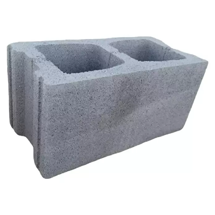 BHS Mallorca Bloque de hormigón poroso caravista - 40 x 20 x 20 cm, Gris, Hormigón - Vista angular