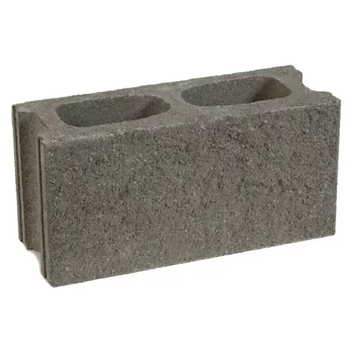 BHS Mallorca Bloque de hormigón poroso - 50 x 15 x 20 cm, Gris, Hormigón - Vista angular