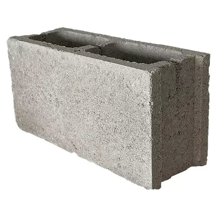 BHS Cataluña Bloque de hormigón poroso - 40 x 15 x 20 cm, Gris, Hormigón - Vista angular