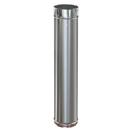 Practic  Tubo para estufa pared simple extensible