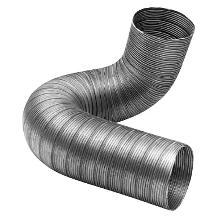 Practic Tubo flexible de aluminio - Ø x L: 100 mm x 1,5 m, Plateado - Vista angular