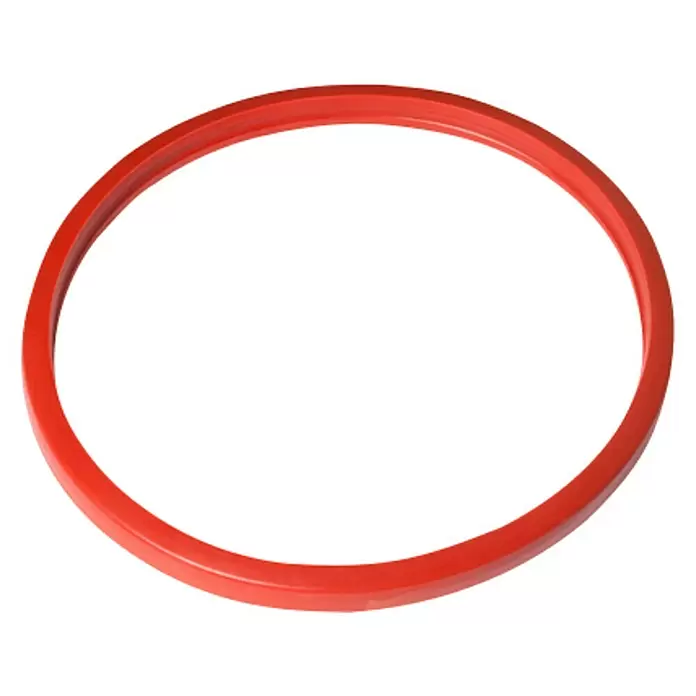 Practic Junta de repuesto - Diámetro: 125 mm, Silicona, Rojo - Vista descendente
