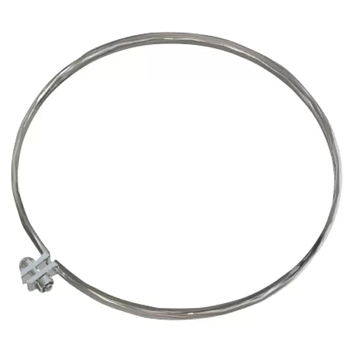 Practic Abrazadera para tubo pared simple - Diámetro: 80 mm, Inox - Vista descendente