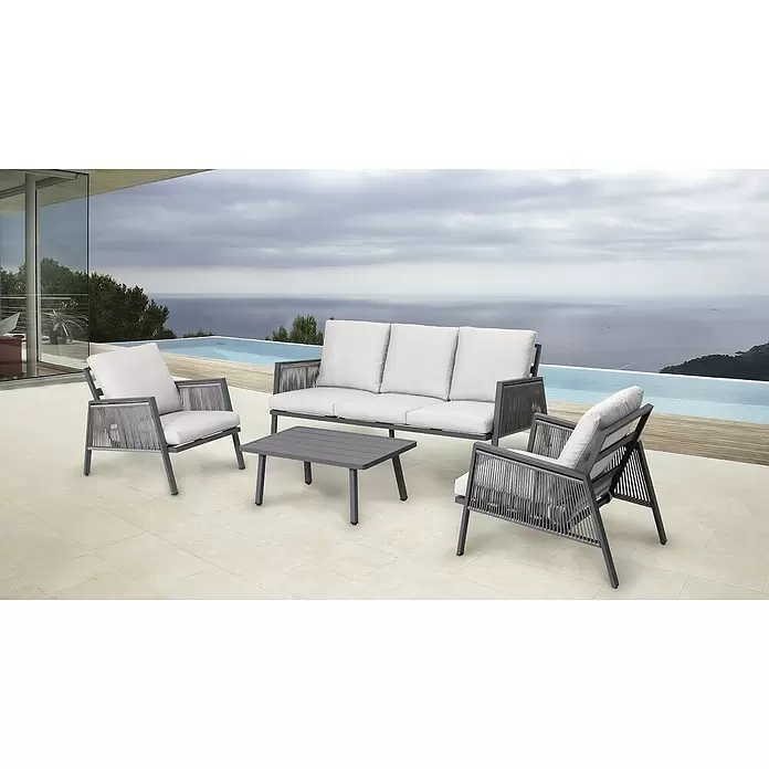 Conjunto de muebles Keira - 4 piezas, Antracita - Foto ambiente