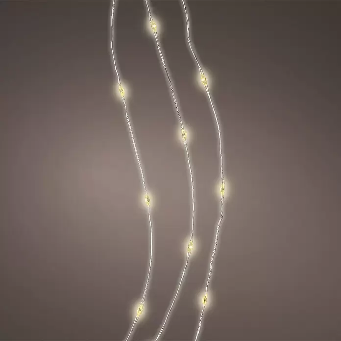 Guirnalda luminosa LED Int - Para interior, 195 cm, 40 luces, Color de luz: Blanco cálido - Producto en uso