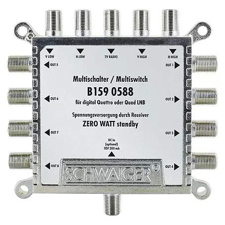 Schwaiger  SAT-Multischalter 5 auf 8
