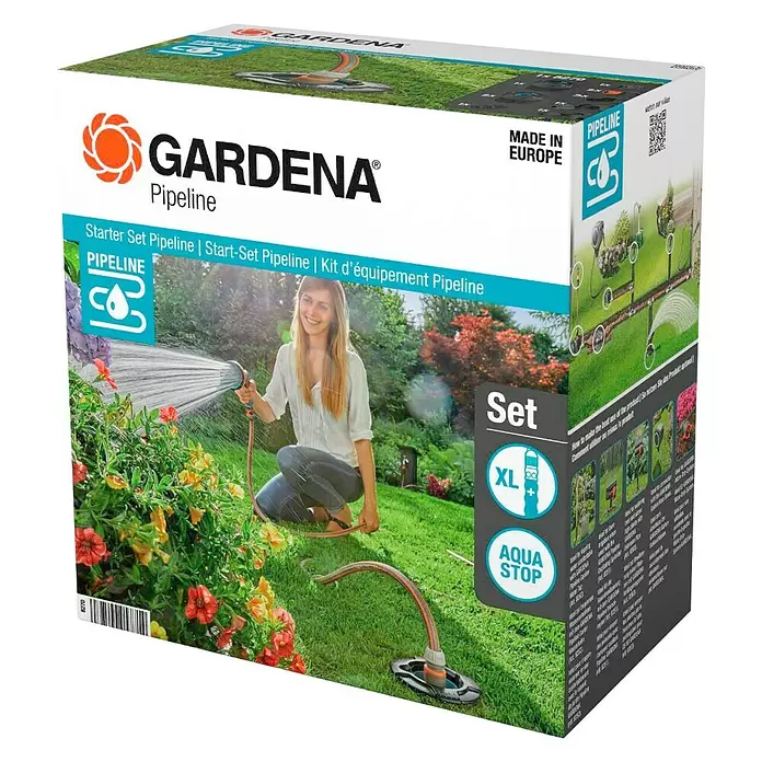 Gardena Starter-Set Pipeline - 9 -tlg. - Diagonale Ansicht