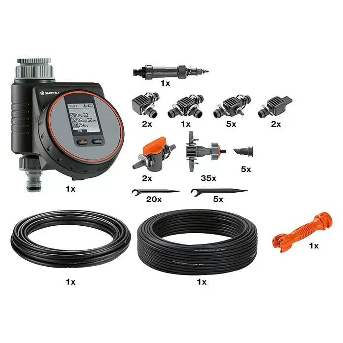 Gardena Micro-Drip Komplet za navodnjavanje - Povezivanje: Tehnika povezivanja Quick & Easy - Dijagonalni pogled