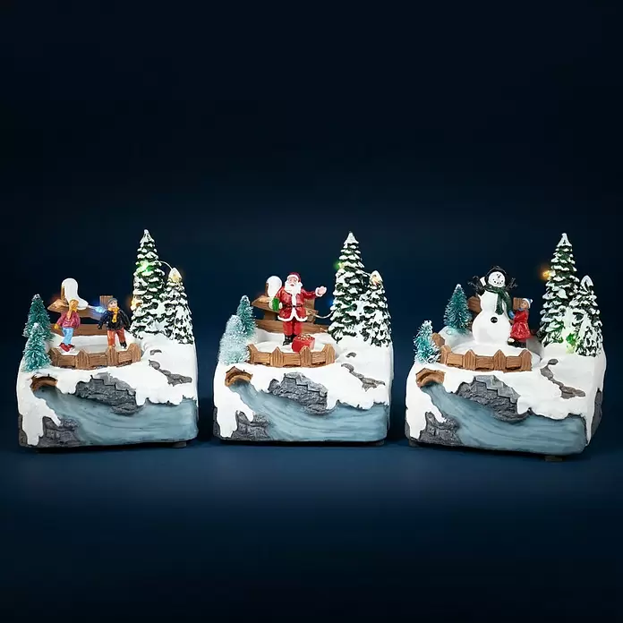 Pueblo de Navidad - L x An x Al: 11,5 x 10 x 13 cm, Colores surtidos - Foto ambiente