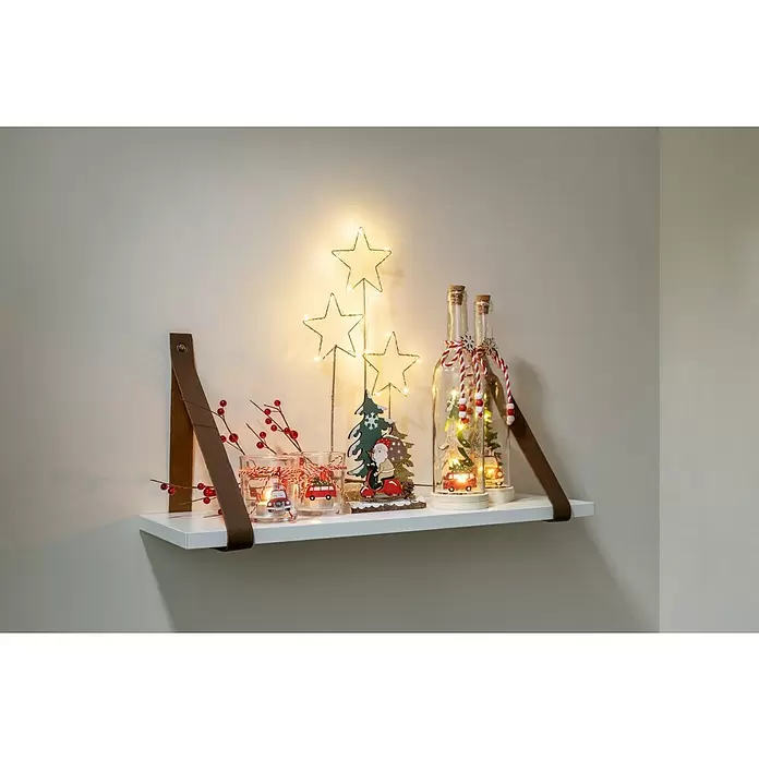 Luz de Navidad LED Botella de vidrio - Transparente, Ø x Al: 8 x 31 cm - Foto ambiente