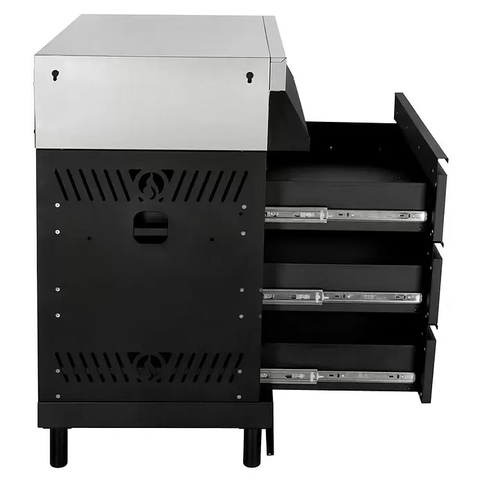Kingstone Modul roštilj-kuhinje - D x Š x V: 55,3 x 73 x 91,3 cm - Pogled s desne strane