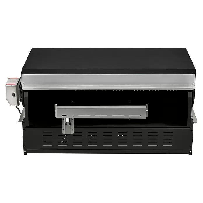 Kingstone Gasgrillküche The Quad Six 605 - Anzahl Brenner: 6, Hauptgrillfläche: 89,2 x 45 cm, 21 kW, Material Rost: Gusseisen - Rückansicht