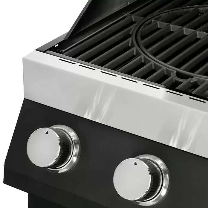 Kingstone KMS Gasgrillküche The Quad Six - Anzahl Brenner: 6, Hauptgrillfläche: 89,2 x 45 cm, 21 kW, Material Rost: Gusseisen - Detailaufnahme